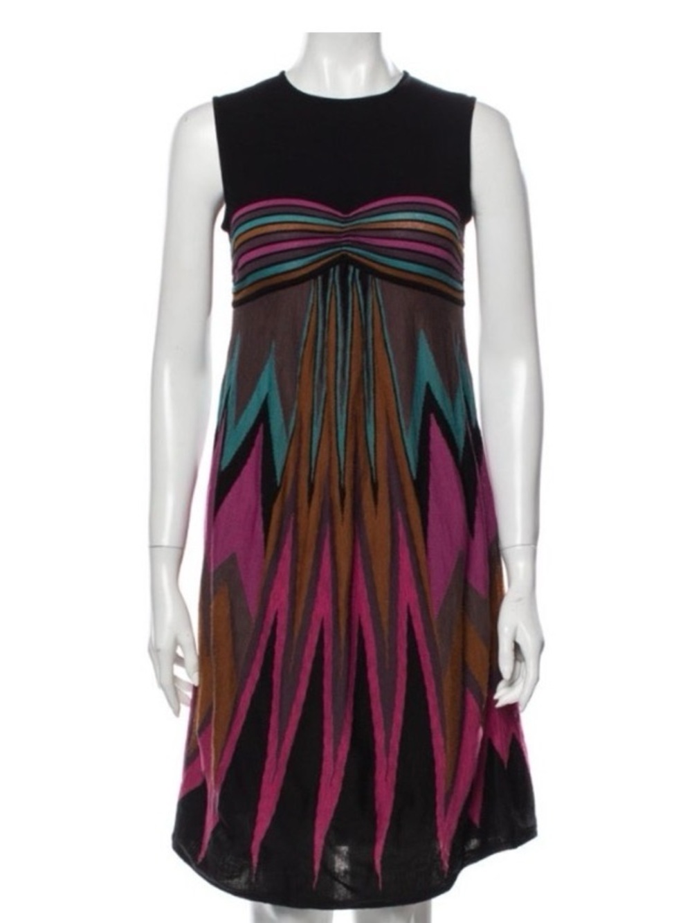 M by Missoni Knit Sleeveless Bandeau Stretch Dress Italy Made Size 8 (44)